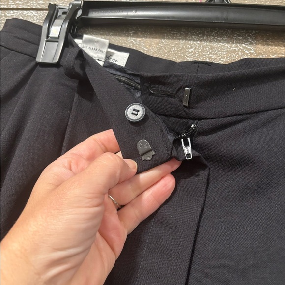 Brooks Brothers Brookease 100% Wool black lined dress pant size 12 - Picture 5 of 9